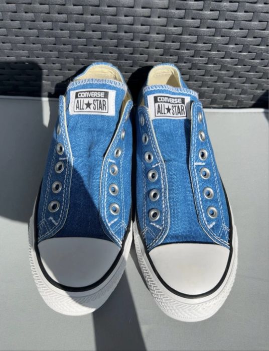 Niebieskie Converse Chuck Taylor Slip-On