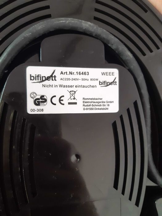 Maquina de cozinhar a vapor elétrica Bifinett