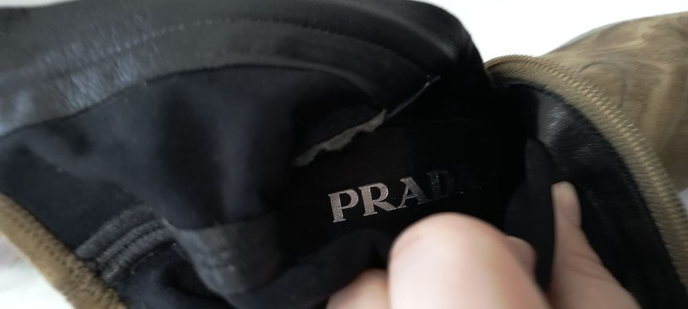 Skórzane botki Prada r.36