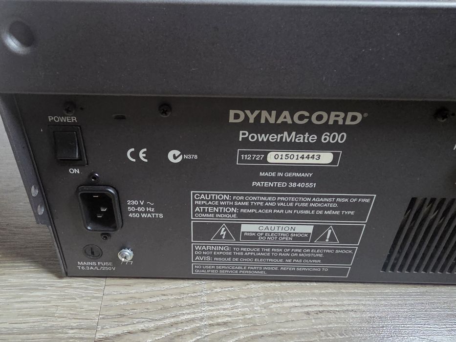 Dynacord power mate 600