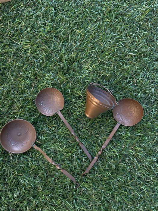 Conjunto latão antiguidade