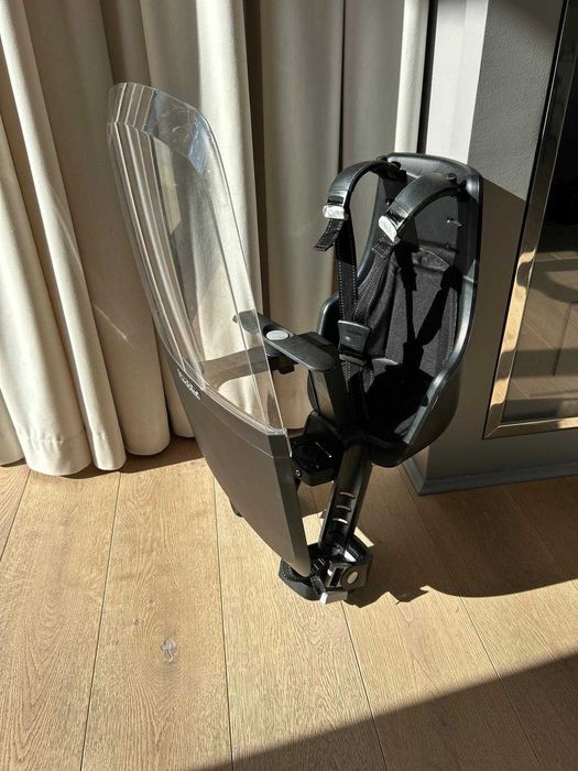 Fotelik rowerowy przedni Bobike na kierownicę roweru + OSŁONA