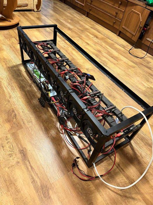 Тушка, Каркас, Риг для майнинга на 8 видеокарт | Майнинг ферма!