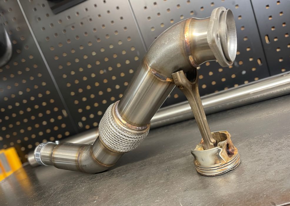 Downpipe 3” BMW e39 525d 530d m57 pełny decat