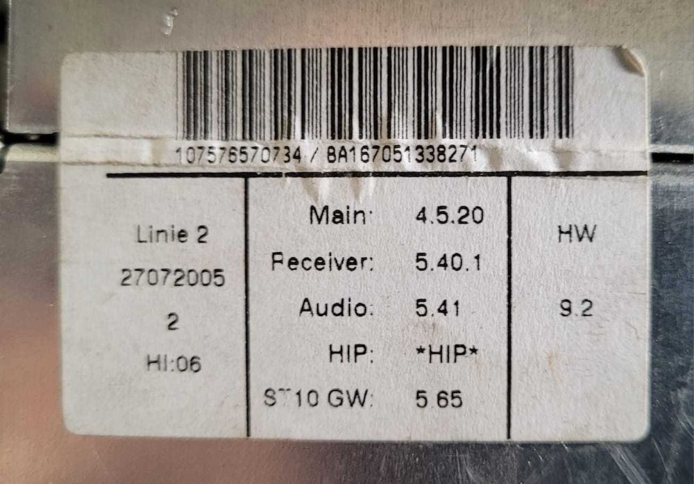 Radio czytnik nawigacji CCC Navi BMW 5 E60 E61 E63 E64