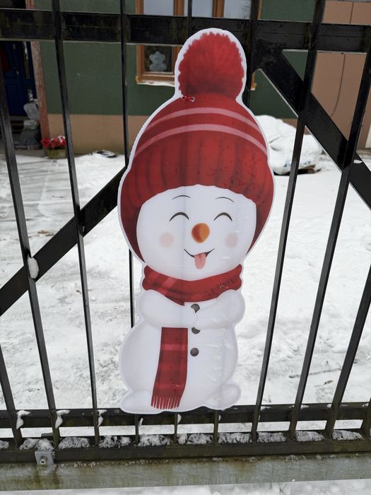 Figurki ozdoby świąteczne bałwanek bałwan 80cm - 2szt