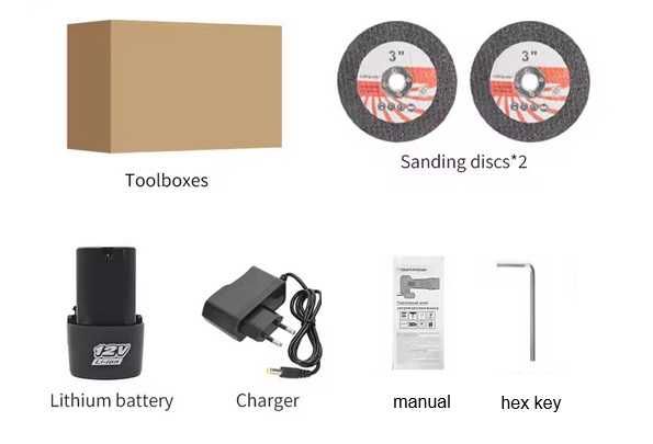 Аккумуляторная безщеточная мини болгарка Prostormer PSBG 12V (Germany)
