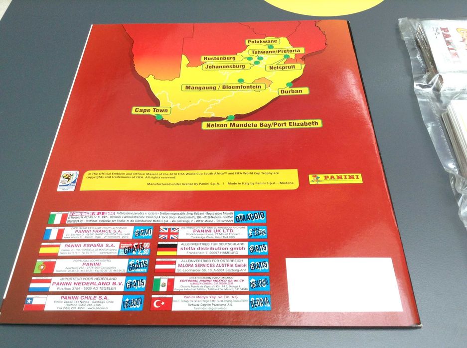 Caderneta completa Mundial Africa do Sul 2010 Panini 638 cromos NOVOS