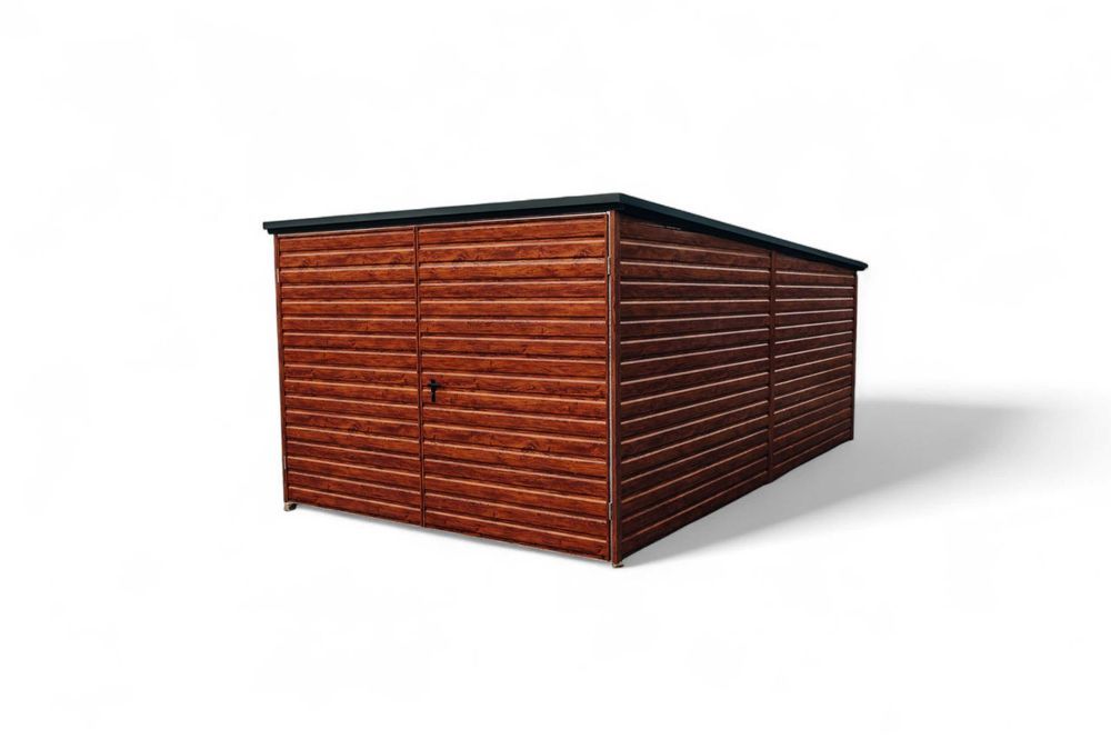 Garaż blaszany 3x5 drewnopodobny MULTIGLOSS