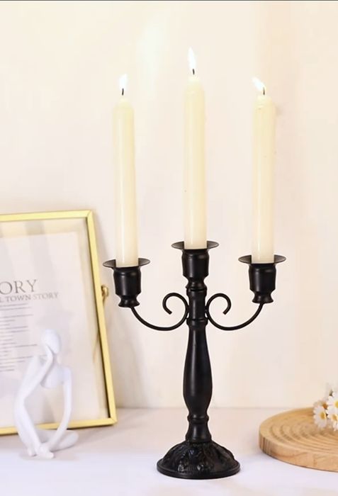 Металевий свічник канделябр підсвічник подсвечник на 3 свічки свечи