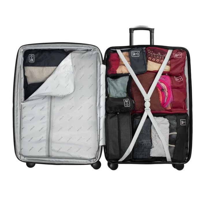 Mala de viagem baggagio prata 32kg grande, estrutura rígida