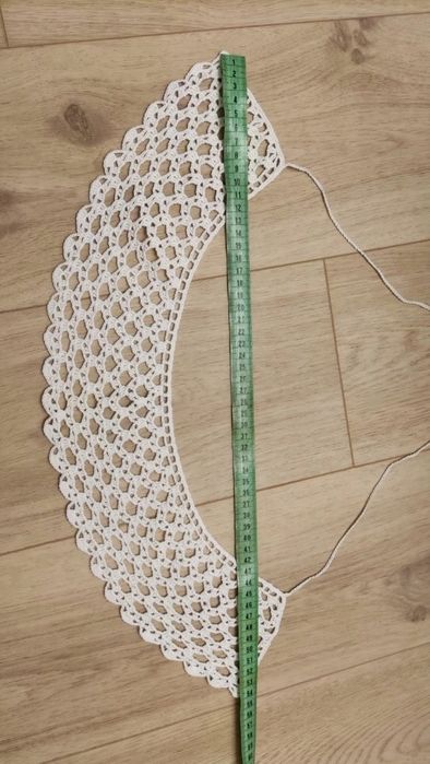 Biały kołnierzyk handmade