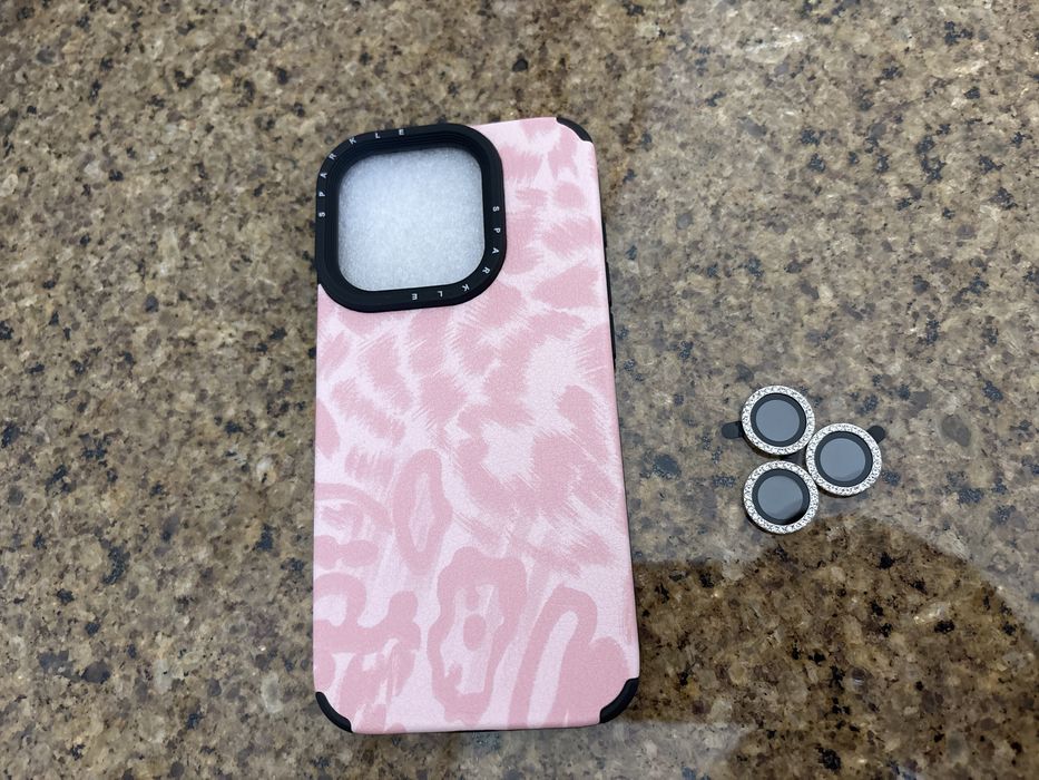 Capa para iphone 15 pro e peliculas para as camaras