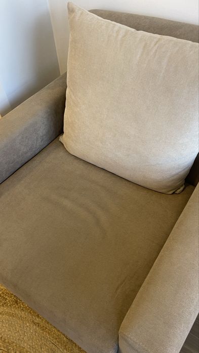 Poltrona individual bege
