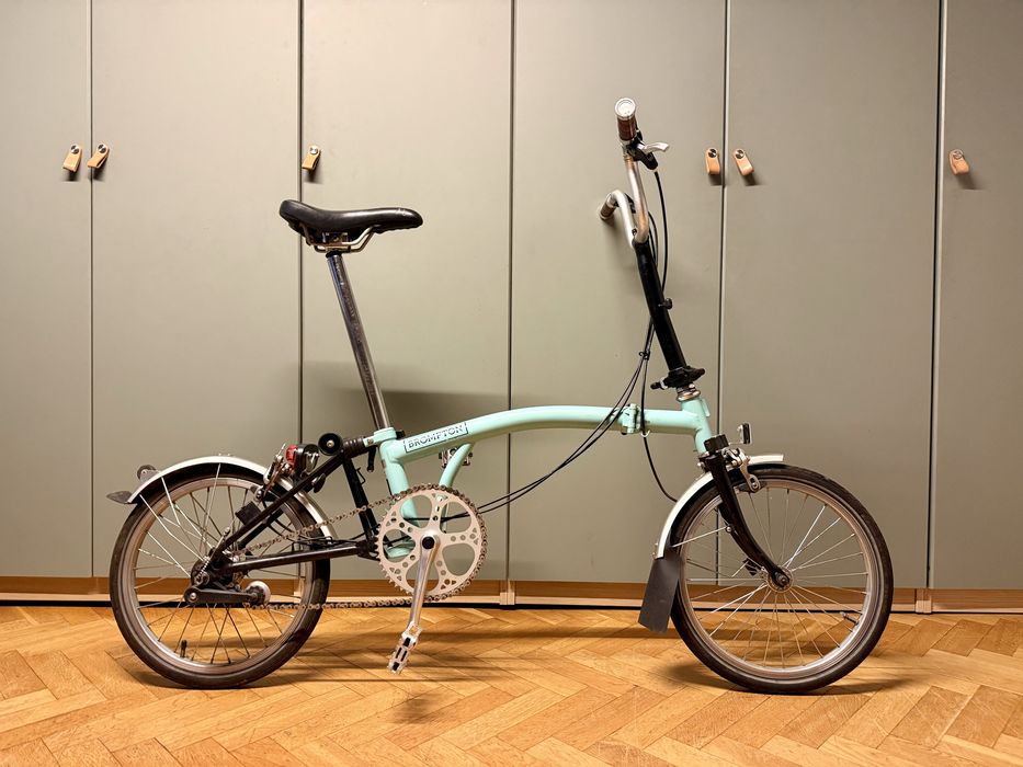 Brompton M3L turkish green rower składany
