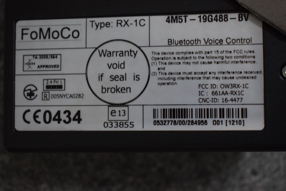 Moduł BLUETOOTH Ford Focus mk2 i C-max 4M5T-19G488-BV