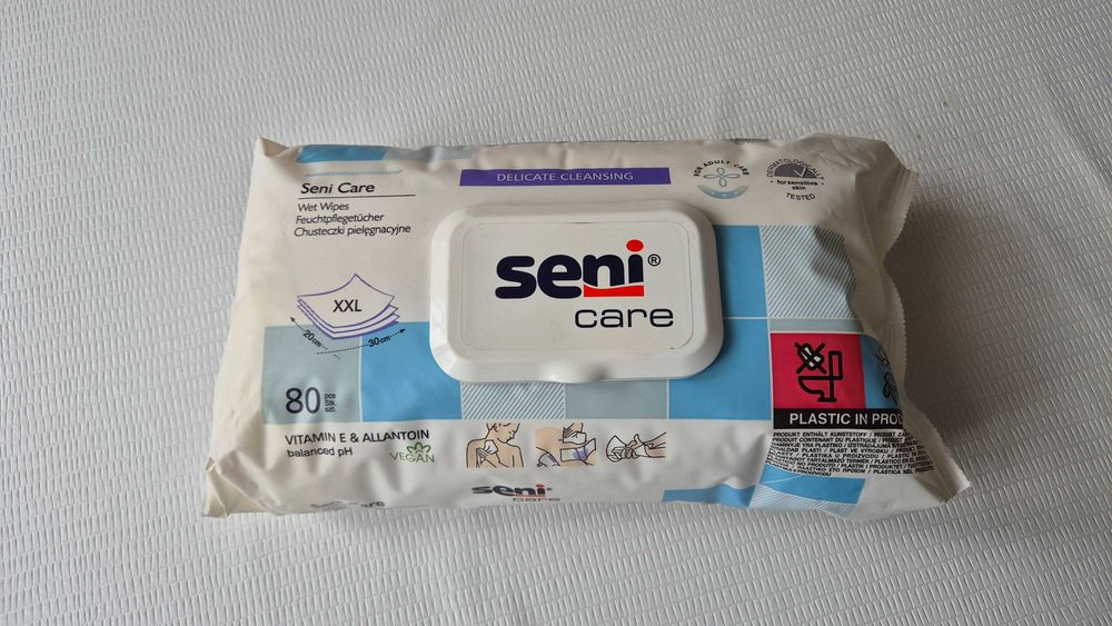 Chusteczki nawilżane Seni Care dla dorosłych rozmiar XXL 80 szt