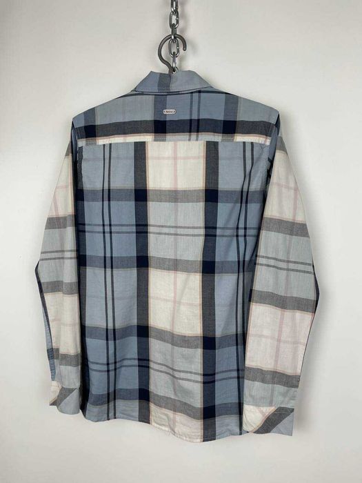 Barbour жіноча блакитна сорочка в клітинку