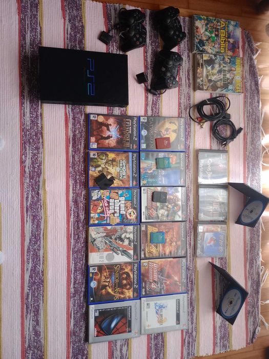 [PACK] - PlayStation 2 (3 comandos, 4 cartões de memória, 15 jogos)