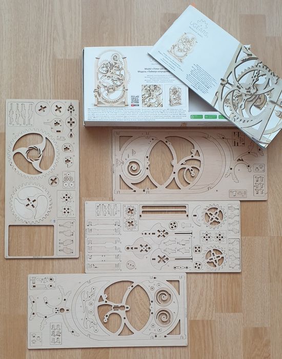 UGEARS 3D. Деревянный Механический 3D пазл, конструктор «Таймер»