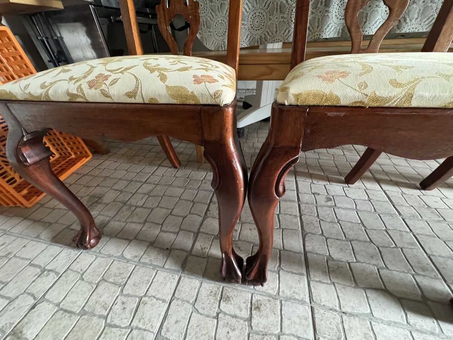 Conjunto de 6 cadeiras antigas