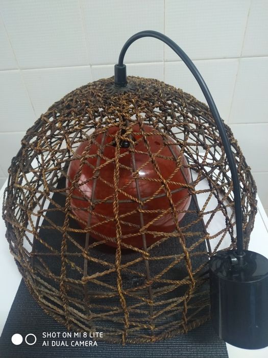 Candeeiro Ferro Verga Tecto