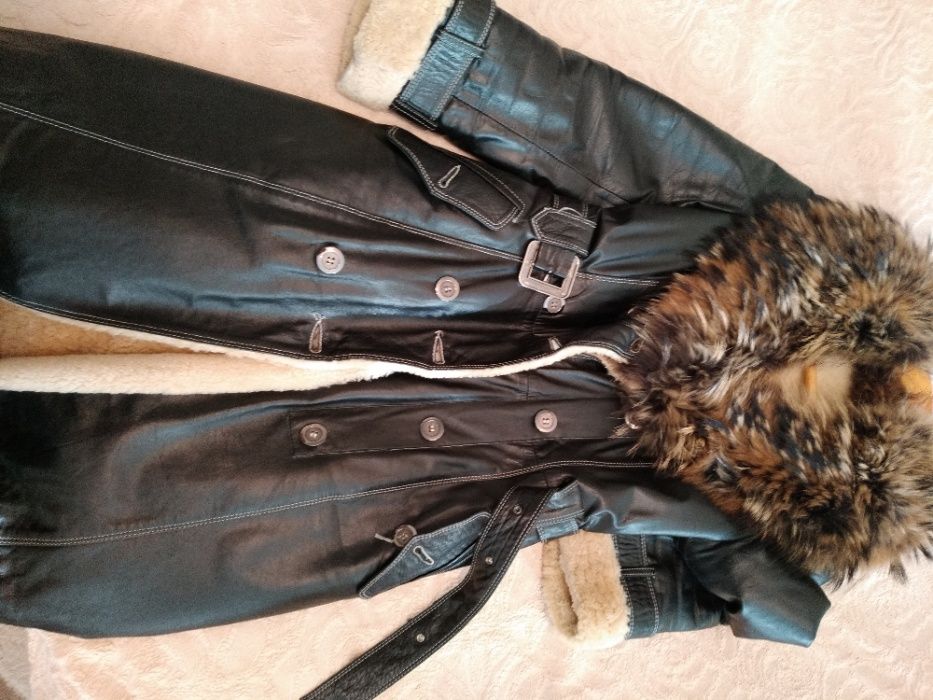 Натуральная кожанная дубленка