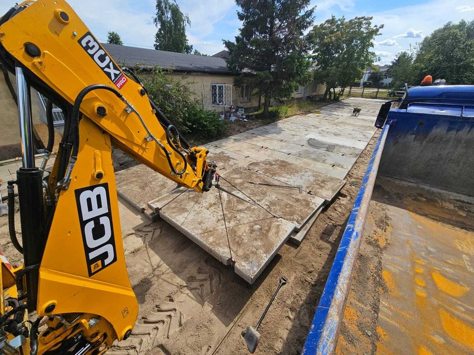 Wynajem koparko-ładowarki JCB 3CX koparka ładowarka wykopy załadunek