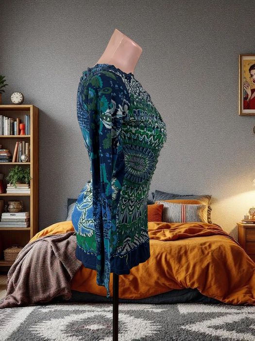 Desigual roz. S damska bluzka z długimi rękawami