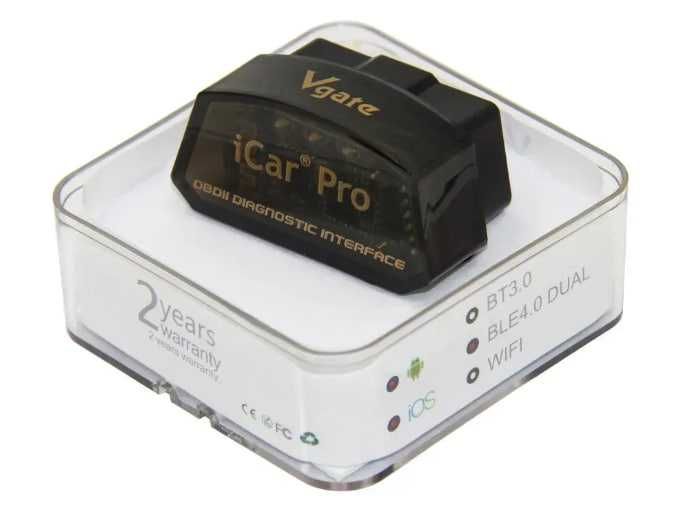 Автосканер Vgate iCar Pro Bluetooth 4.0 Android, iOS, сканер для діагностики, покращений ELM