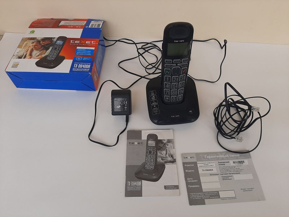 Радиотелефон DECT TEXET TX-D8400A