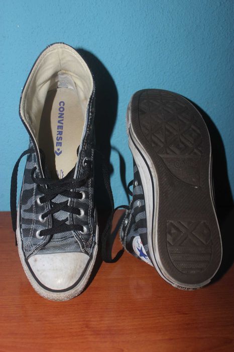 Chuck Taylor All Star de couro, Padrão zebra azul Originais