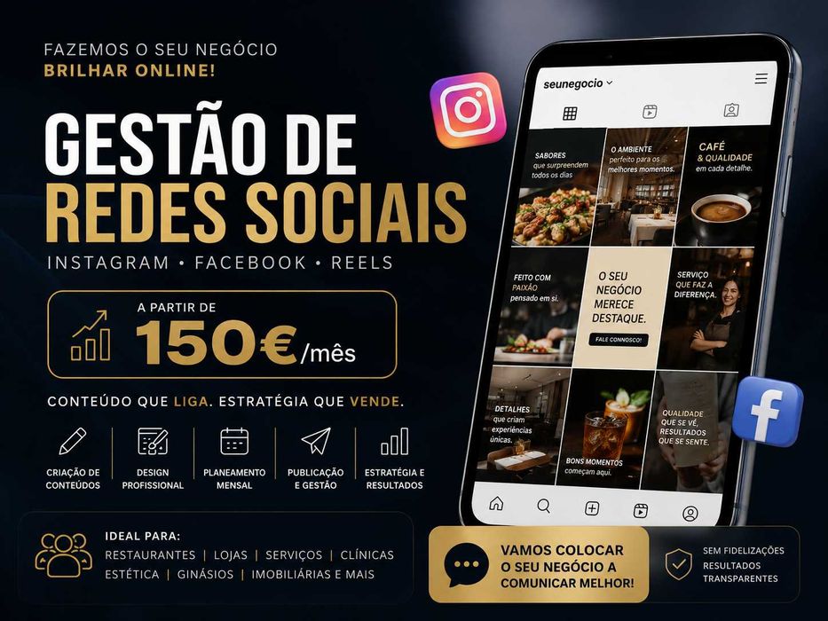 Gestão de redes sociais para empresas e negócios | Preços Acessíveis