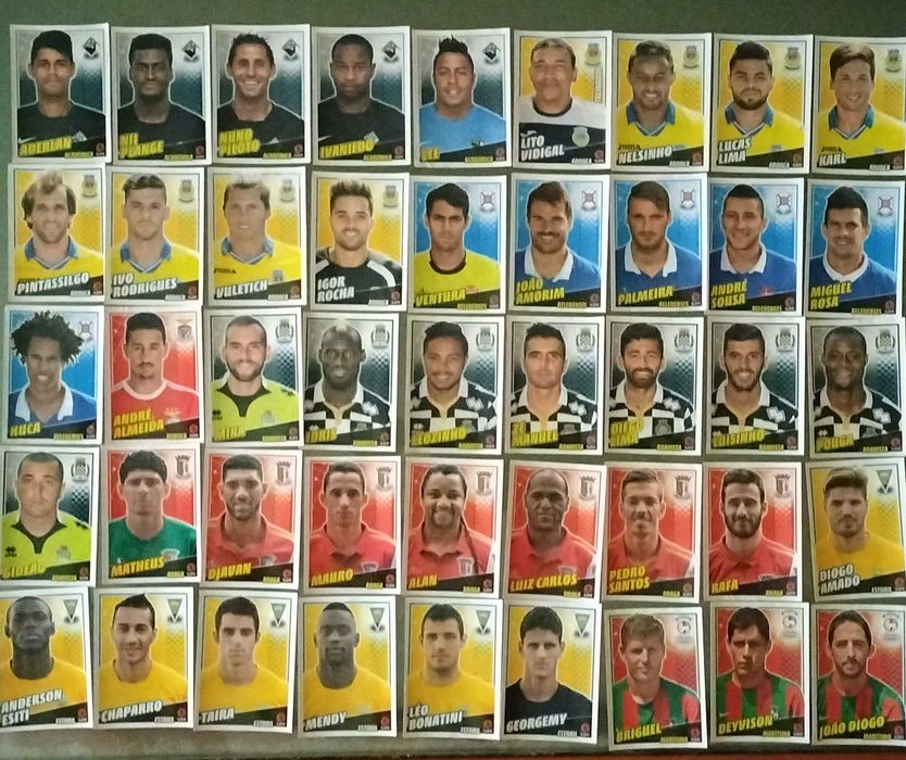 Lotes de cromos "Futebol 2015/16" (listas na última foto)