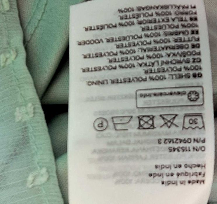 Zwiewna pastelowa miętowa sukienka w kropki H&M Divided