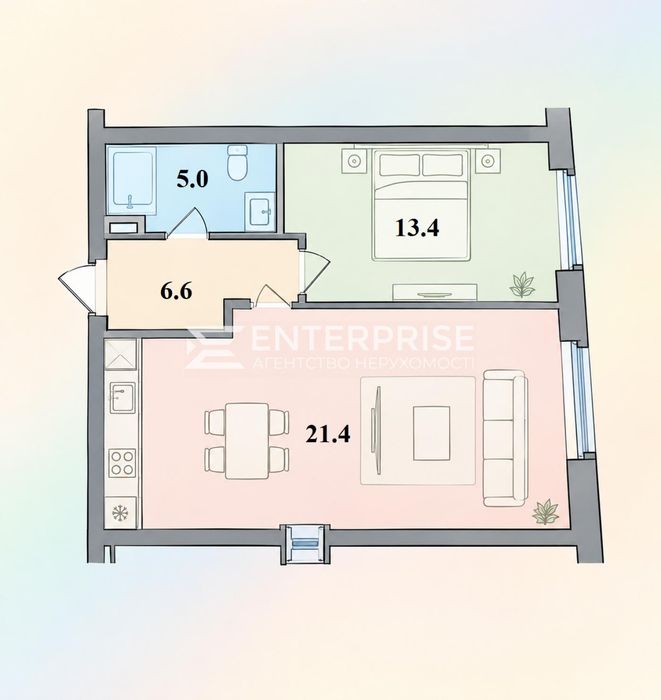 Без% Продаж 1к квартири, ЖК Crystal Avenue, Петропавлівська Борщагівка