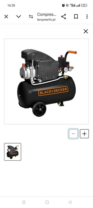 Compressor black Decker+ kit oferta novo
