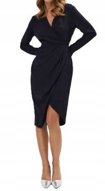 Sukienka midi w paski 36/S