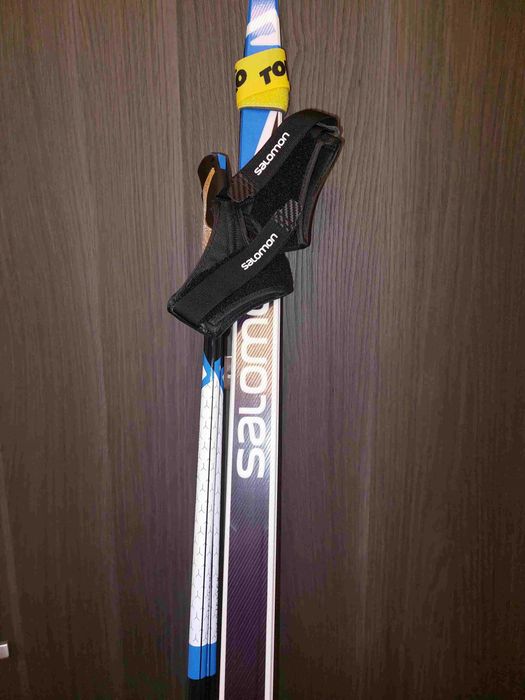 Narty Salomon RS8 + Wiązania Prolink Ac. Skate,Kije Salomon R 60 Click