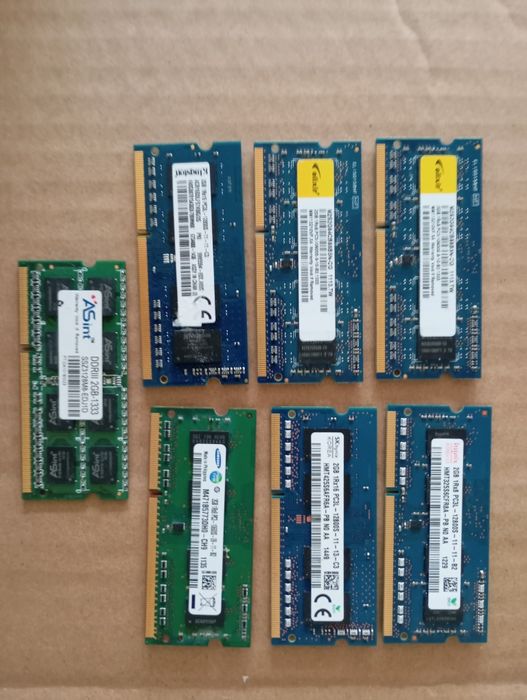 Pamięci DDR3  2 GB laptop