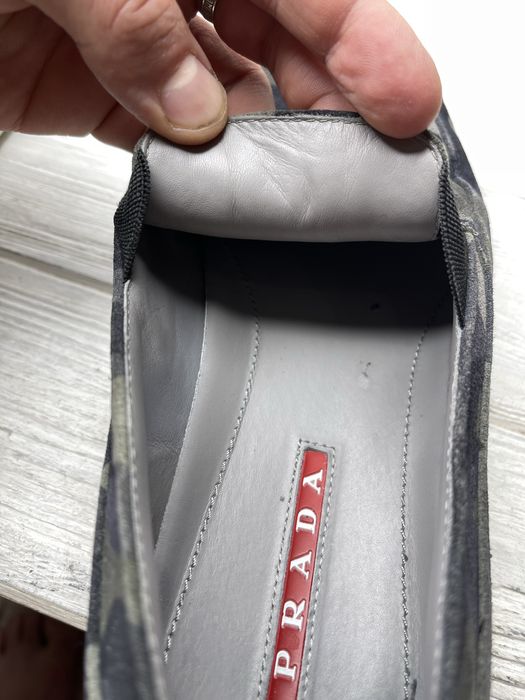 Крутые хаки мокасины слипоны prada оригинал