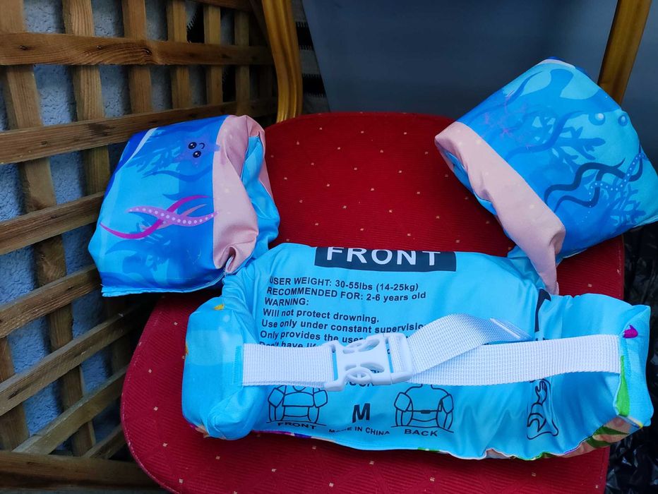 Kamizelka do Pływania dla Dziecka Dzieci Rękawki Kapok Pływaczki