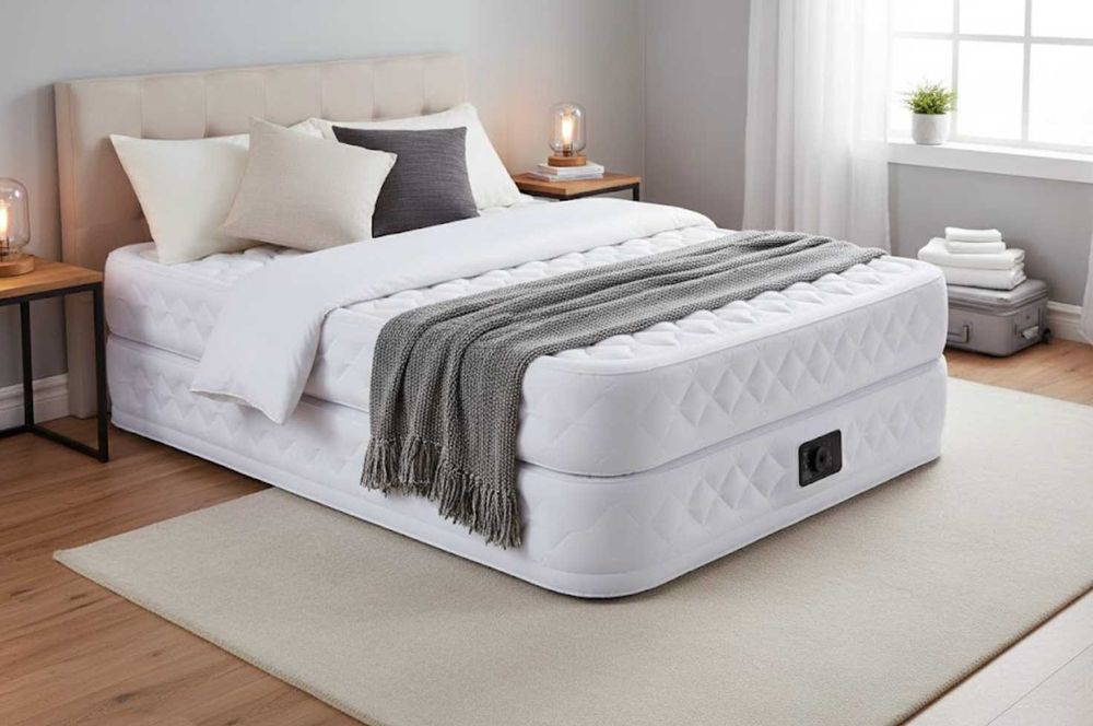 ‼️ Надувная кровать Intex двухспальная | Надувне Ліжко з АВТОНАСОСОМ