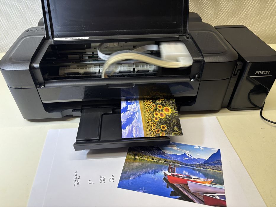 Фотопринтер EPSON L312 с заводской СНПЧ