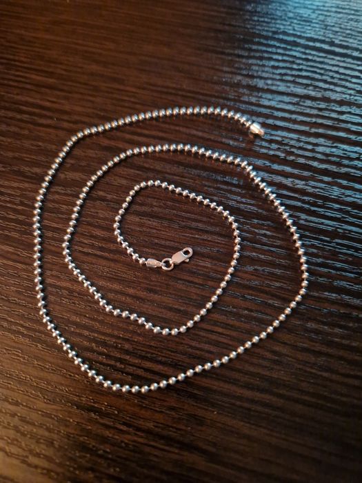 Łańcuszek srebrny kulkowy 2mm