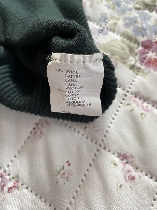 Zielony ciemny sweterek lekki M 38 my star basic 45% wełna