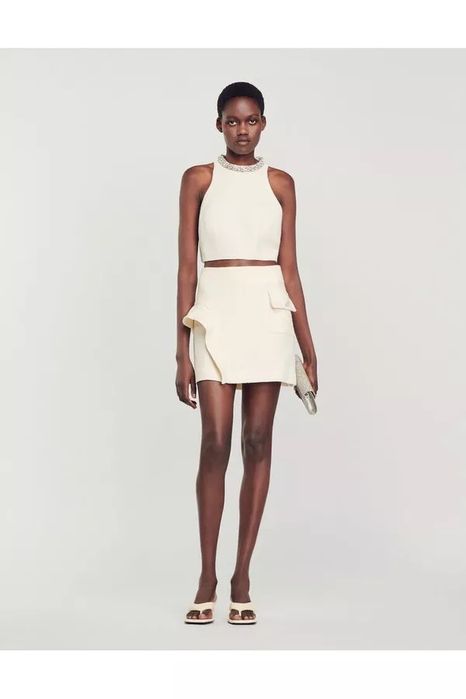 Юбка sandro белая