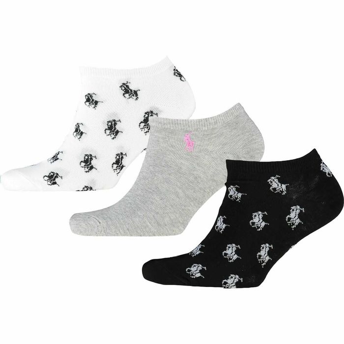 Nowe Skarpetki 3 Pack POLO RALPH LAUREN Skarpety Damskie 100% Oryginalne