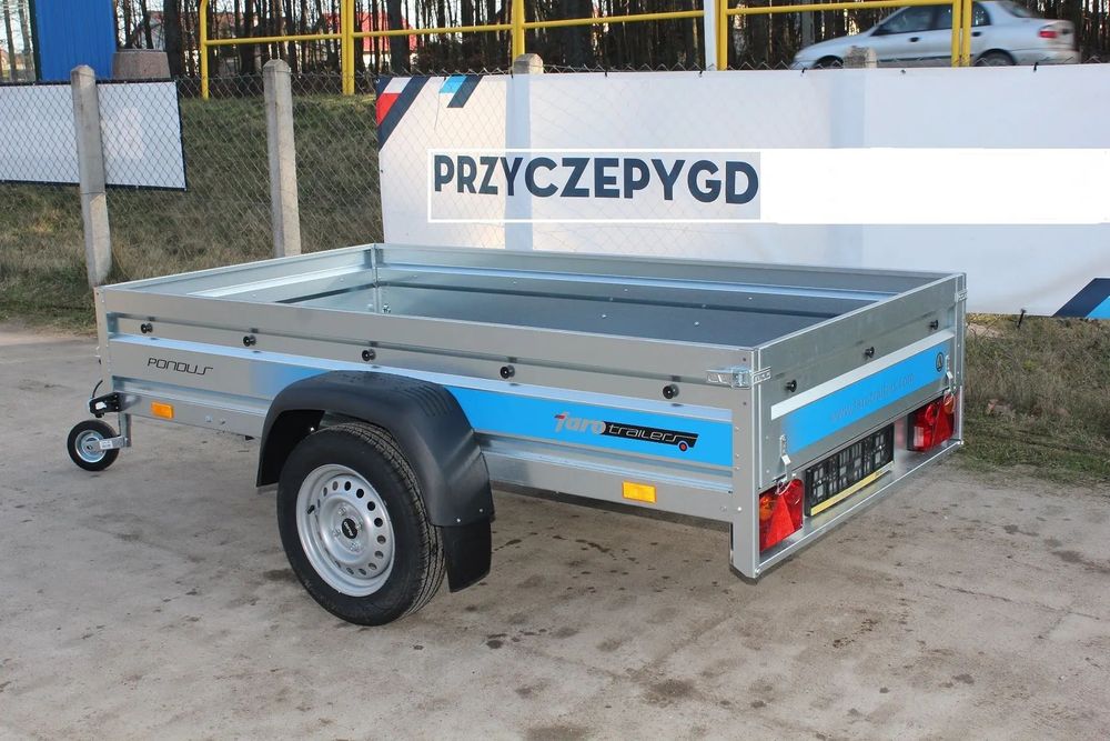 Faro Przyczepa PONDUS 236x125 burty, LEKKA 750kg, DUŻY WYBÓR  Przyczepy lekkie, jedno i dwuosiowe, towarowe, podłodziowe