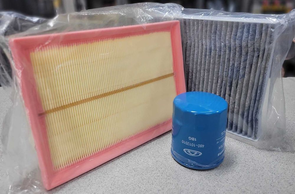 Zestaw Filtrów Omoda 5 1.6  Filtr Oleju Powietrza Kabiny OE Oryginalne